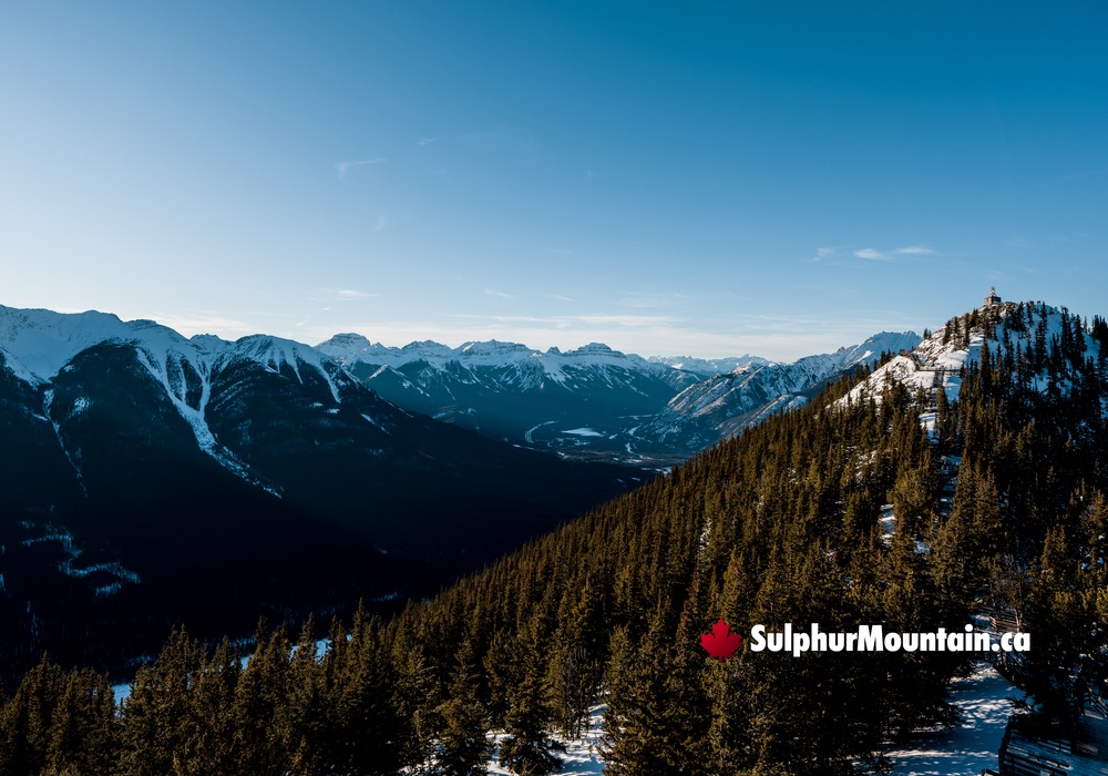 Sulphur Mountain Evening South Banff Range Angular