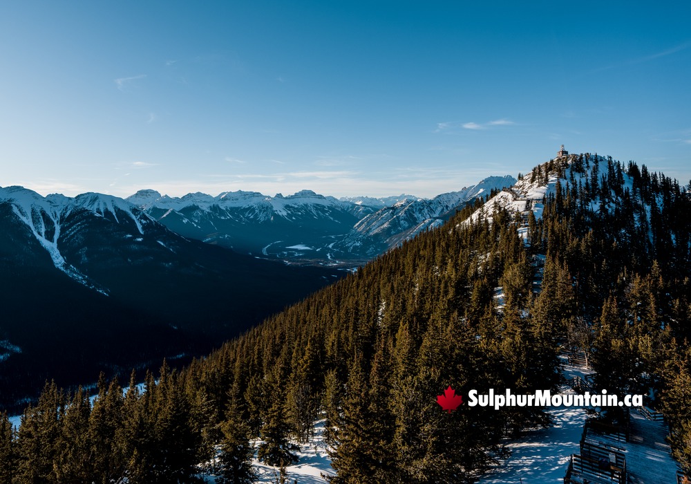 Sulphur Mountain Evening South Banff Range Centred