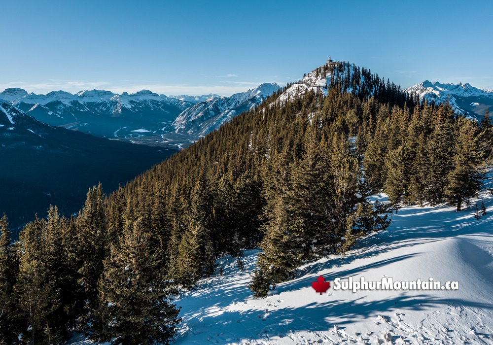 Sulphur Mountain Historic Site Full South Banff Range Views