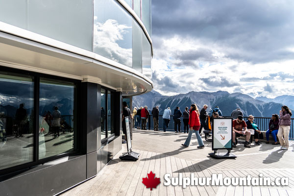 Sulphur Mountain Summit Patio Views